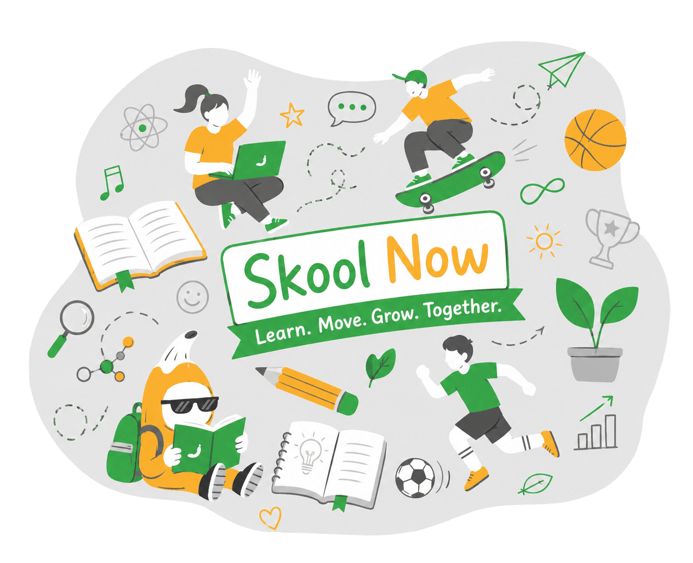 BANANOW learning illustration for Web3 Skool Now